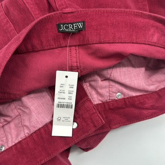 J. Crew Petite High Rise Slim Demi Boot Pant Corduroy 30P NWT - Picture 5 of 8